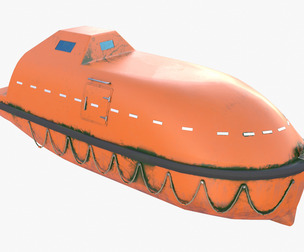 Life boat with interior V2