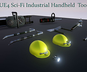 UE4 Sci-Fi Industrial Handheld  Tools