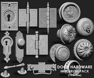 Door Hardware IMM Brush Pack (14 in One)