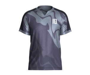 Mens Soccer Gray and Black color Blue Jersey Player-10 | Marvelous | Blender