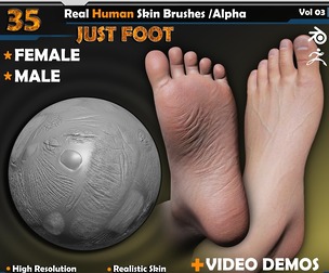 Real Human Skin Brushes /Alpha Vol 03