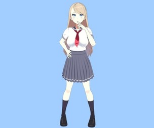 Cute student - Anime Girl