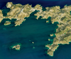 Patmos Island 3d model terrain