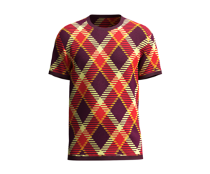 Mens Red Print T-Shirt  | Marvelous | Blender