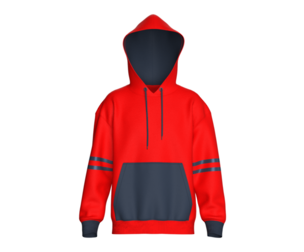 Mens Red Stylish Hoodie  | Marvelous | Blender