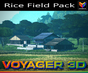 Retro Rice Field