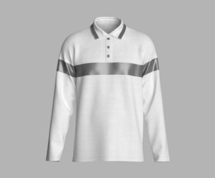 Mens Long Sleeve Polo  | Marvelous | Blender