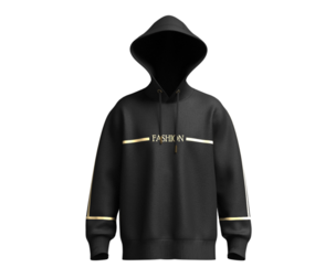 Mens Hoodie-Black And Gold  | Marvelous | Blender
