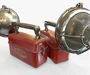 3D Retro Flashlight Game Ready PBR Textures