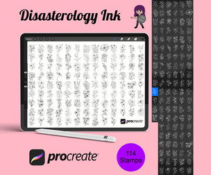 Floral Flower Set 11 Procreate Brush Stamps, 114 Floral Stamps