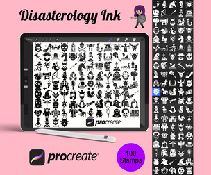 Fairytale Icons Set 1 Procreate Brush Stamps, 100 Fairytale Icons