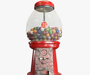 Gumball Machine Game Ready PBR Textures 3D