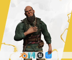 Wildlands Survivalis terrorist 3D model Mercenary