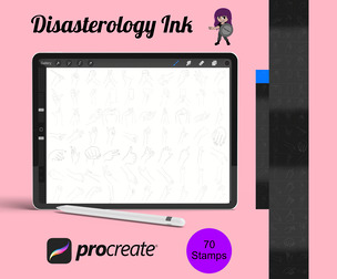 Human Portrait Hands Set 2 Procreate Brush Stamps, 70 Hand Stamps
