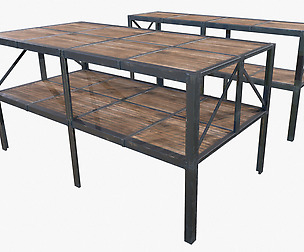 Retro Factory Shelves Game Ready PBR Textures