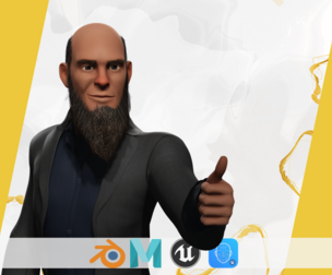 Modern Muslim Leader Stylized Businessman