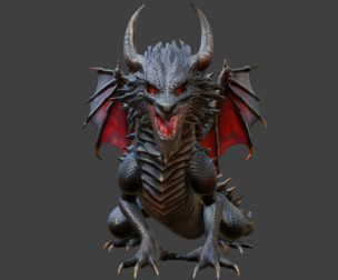 3D Model of Scary Dragon