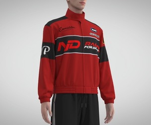 Style3D Casual Racing Jacket
