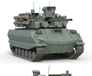 Uran-9 combat tank