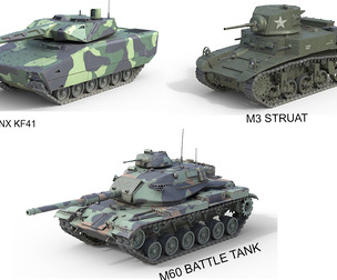 5 Military Vehicles Collection V28