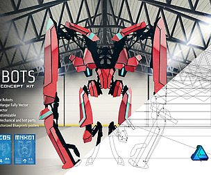 Robots Sci-Fi concept kit