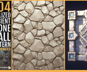 404 stylized Ancient Stone Wall Pattern