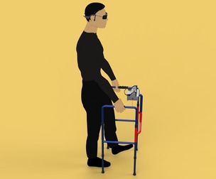 SMART BLIND STICK MOBILITY WHITE CANE WALKER DISABILITY PERSON