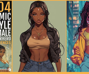 404 Comic-Style Female Superhero