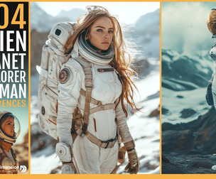404 Alien Planet Explorer Woman
