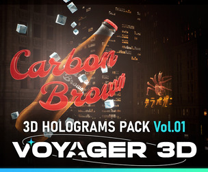3D Holograms Pack Vol 01