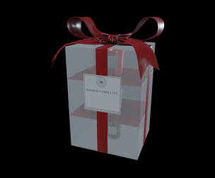 Festive accessories Holiday Candle Set 3D