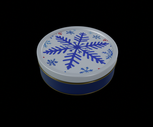 Gift Packaging-Christmas Gift Tin-PBR Low-poly