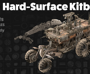 200 Hard Surface Kitbash Parts