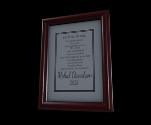 Home decorations Picture Frame Low-poly 3D model