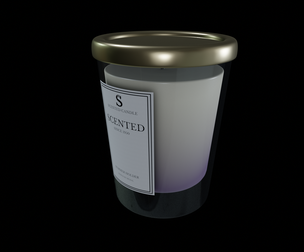 Home decorations-Scented Candle-PBR 3D Model