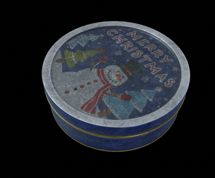 Gift Packaging-Christmas Gift Tin-PBR Low-poly