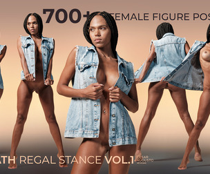 700+ Female Figure Poses - Nath Regal Stance Vol.1