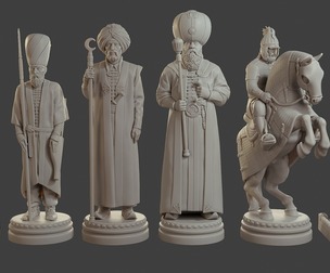 Medieval Ottoman Chess Set MOCHS 1