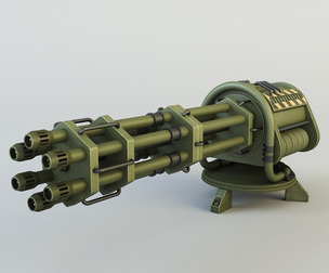 Machine Gun CIZ 3D 3d Model