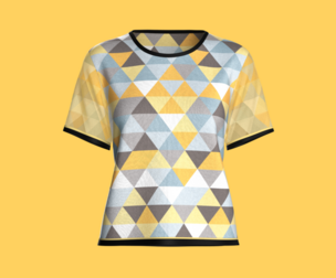 Ladies Triangle Print Tops   | Marvelous | Blender