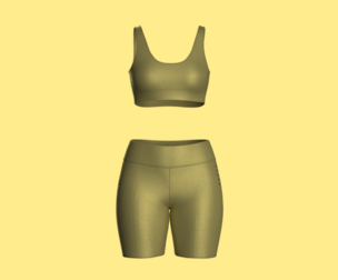 Ladies Yoga Bra With Shorts | Marvelous | Blender