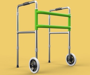 WHEELED WALKER ROLLING ZIMMER WALKING FRAME ROLLATOR FOLDABLE