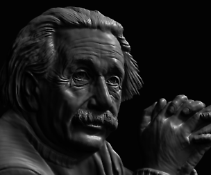 Albert Einstein relief