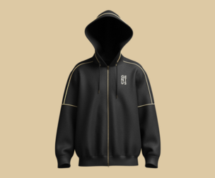 Mens Black And Gold Hoodie   | Marvelous | Blender
