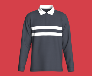Mens Blue and White Polo | Marvelous | Blender
