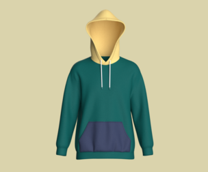 Mens Hoodie Cyan  | Marvelous | Blender