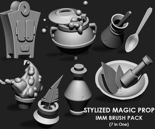 Stylized Magic Props IMM Brush Pack (7 in One)