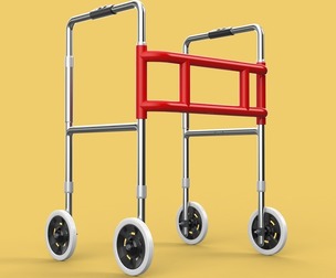 ROLLING WHEELED WALKER ZIMMER WALKING FRAME ROLLATOR FOLDABLE