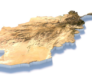 Afghanistan Terrain map