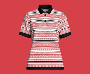 Ladies Printed Polo  | Marvelous | Blender